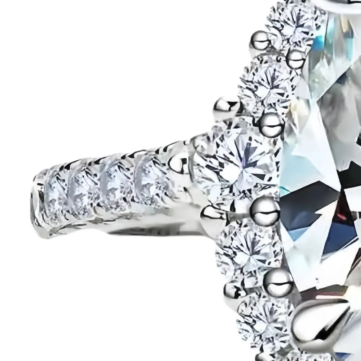 ShanLover Brand Water Drop MST 4ct Moissanite Diamond Ring for Woman Lovers S 925 Pure Silver Rings Moissanite Gemstones Jewelry